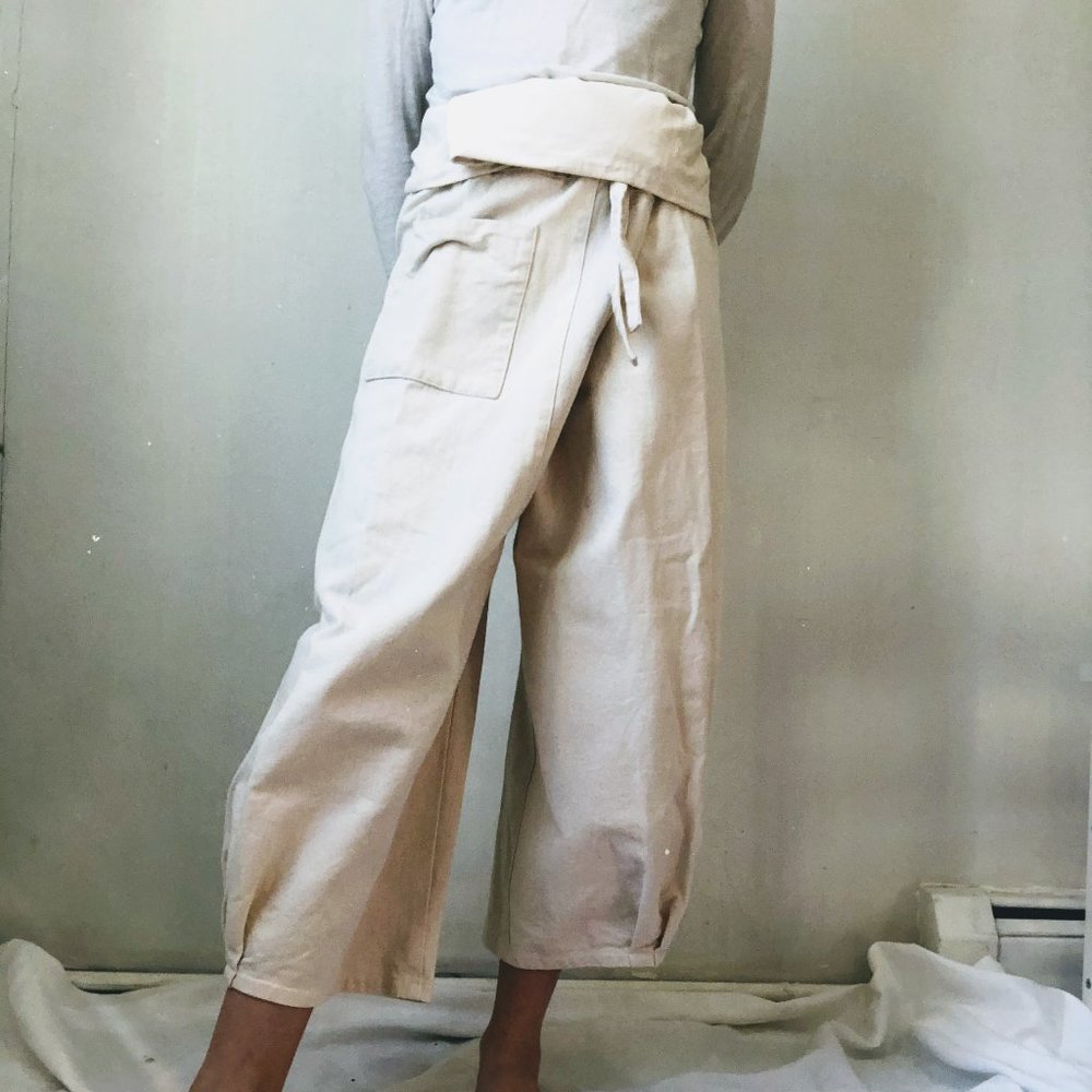 State the Label Origami wrap pant twill, medium